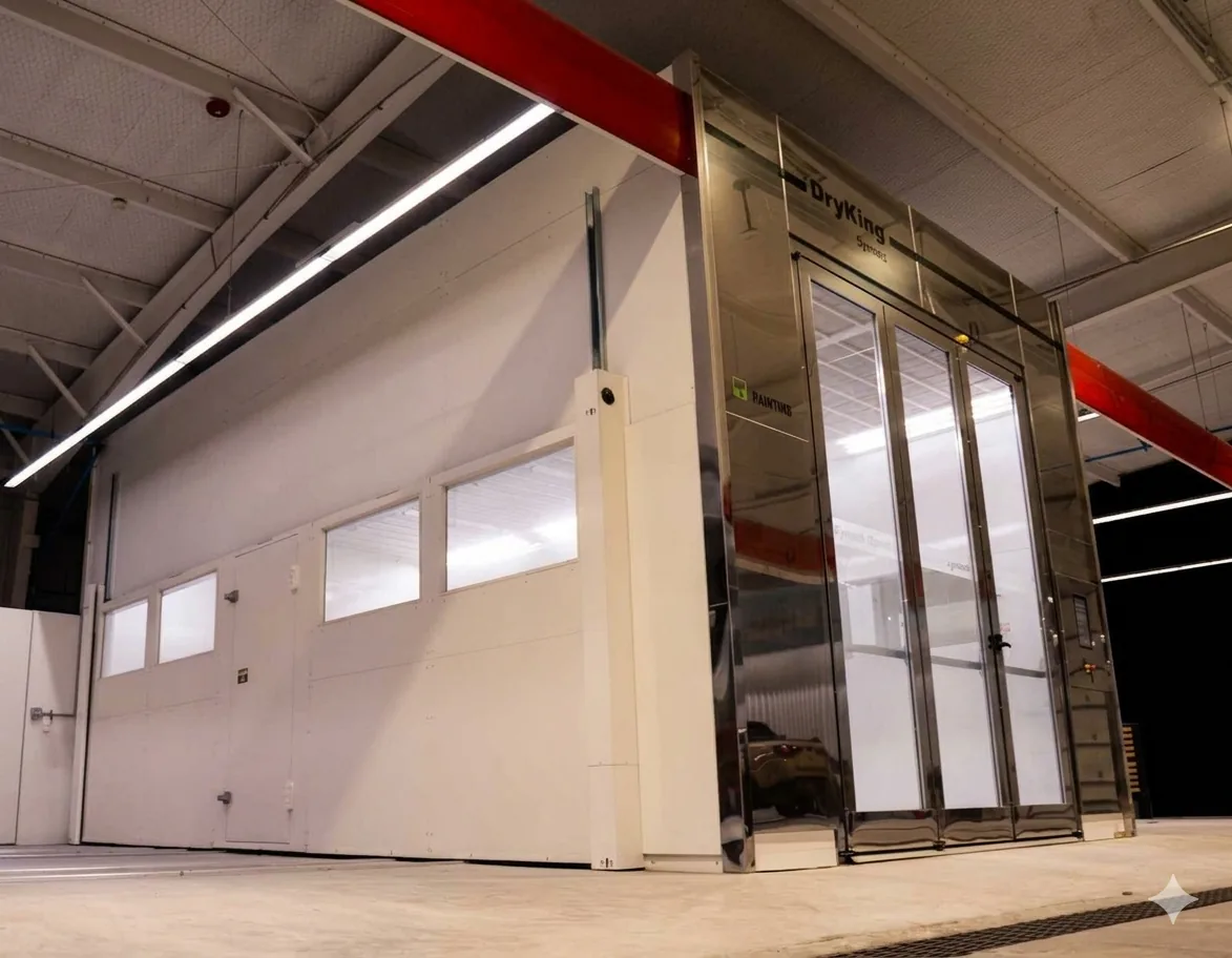 Symach DryKing paint booth at CARSTAR of Port Arthur in Groves, Texas