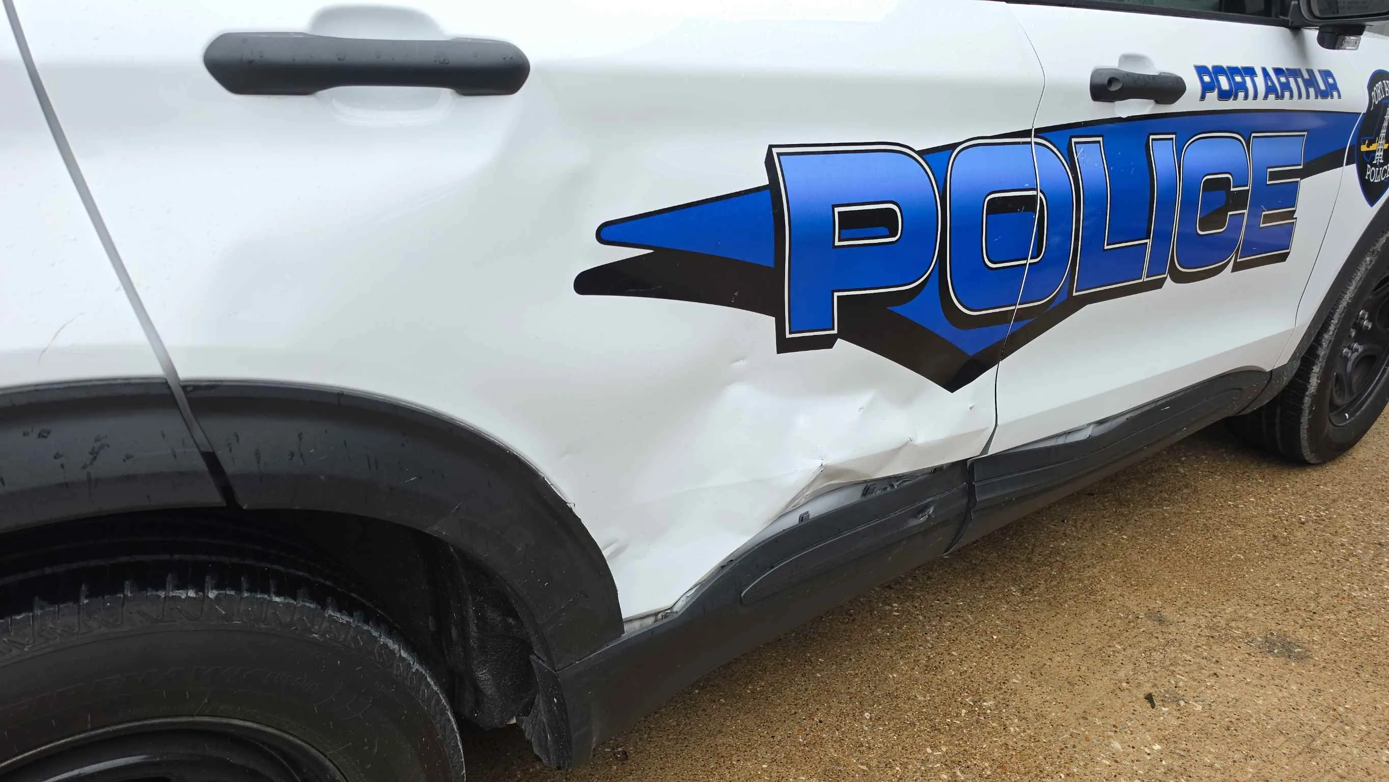 Vehicle before collision repair at CARSTAR of Port Arthur in Groves, Texas